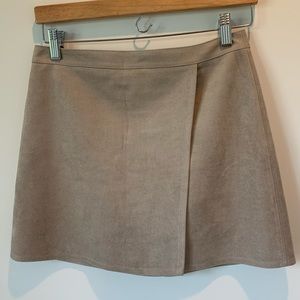 bcbg faux suede skirt